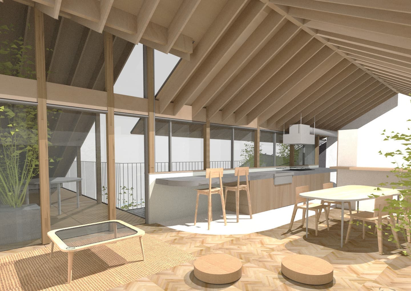 崖上　擁壁　住宅　新築