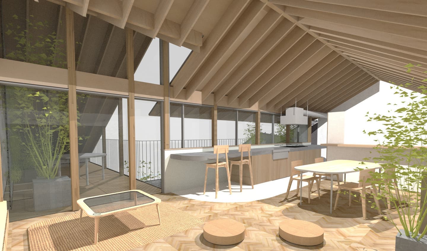 崖上　擁壁　住宅　新築