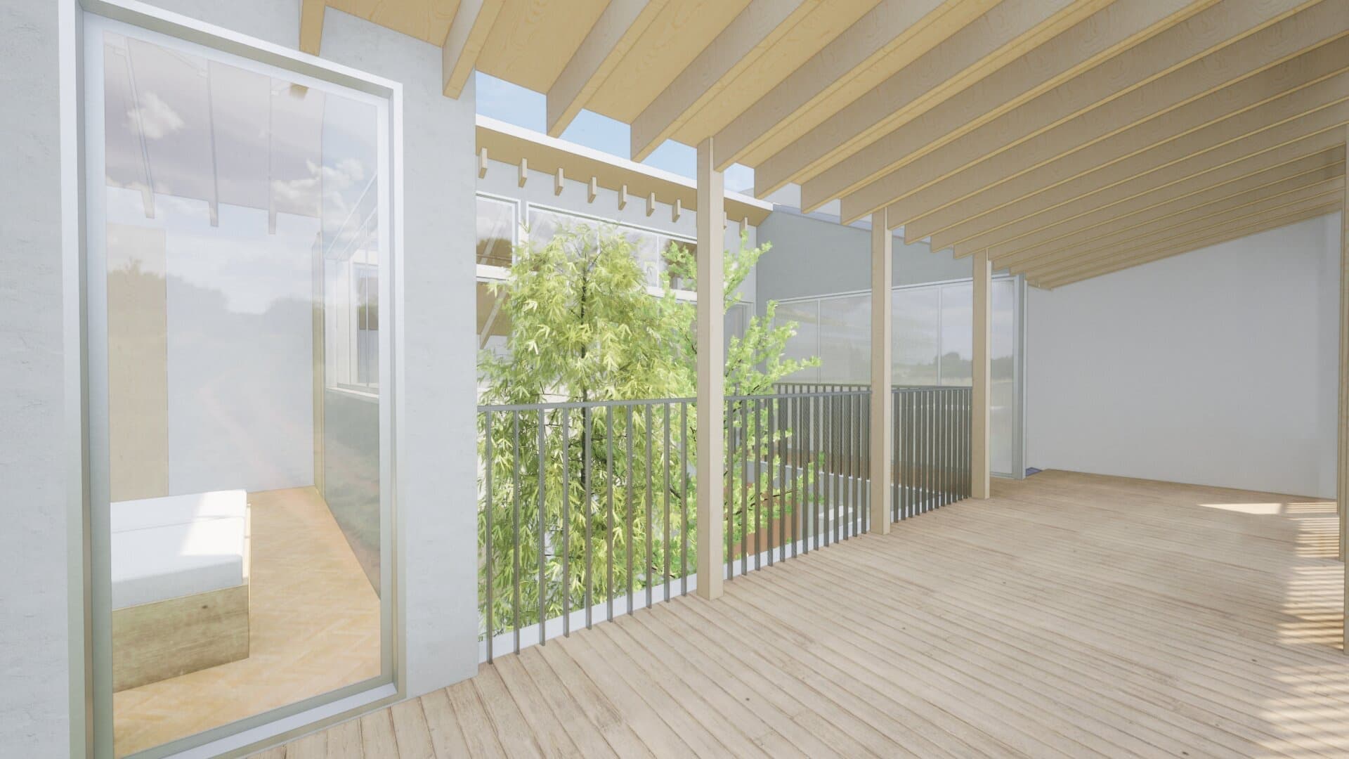 文京区　設計事務所　新築　住宅　高低差